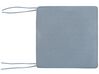 Conjunto de 8 cojines de poliéster azul/gris claro para silla de jardín SASSARI_745864