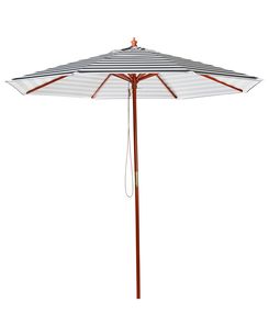 Aurinkovarjo musta/valkoinen ⌀ 260 cm FERENTILLO Aurinkovarjo musta/valkoinen ⌀ 260 cm FERENTILLO