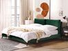 Łóżko welurowe 180 x 200 cm zielone MELLE_829930