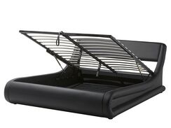 Parisänky keinonahka säilytystila musta 160 x 200 cm AVIGNON Parisänky keinonahka säilytystila musta 160 x 200 cm AVIGNON