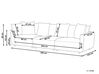 3 personers sofa med fodskammel hvid SIGTUNA_897698