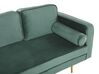 Right Hand Velvet Chaise Lounge Mint Green MIRAMAS_761929