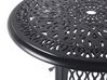 Záhradný stôl okrúhly hliníkový ⌀ 90 cm čierny ANCONA_806916