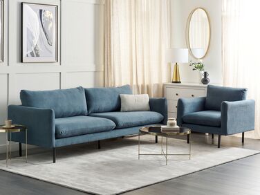 Fabric Living Room Set Blue VINTERBRO