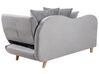 Right Hand Velvet Chaise Lounge with Storage Light Grey MERI II_903522