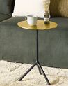 Metal Side Table Gold and Black ERAVUR_885510