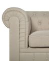 Fauteuil stof beige CHESTERFIELD L_709408