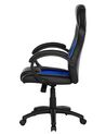 Chaise de bureau en cuir PU bleu FIGHTER_677455