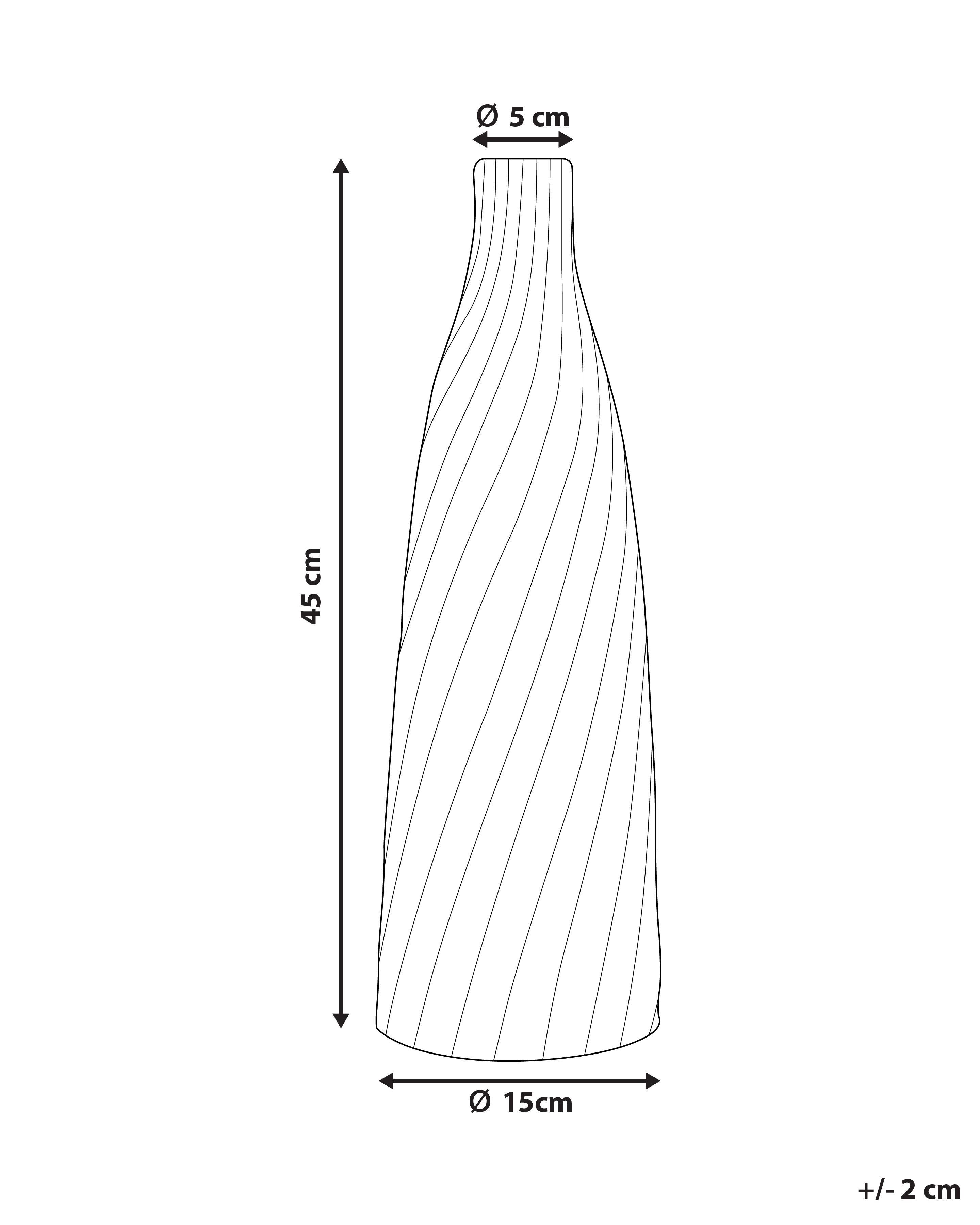 Decorative Vase 45 Cm White Florentia Beliani Fi Decorative Vase 45 Cm White Florentia Beliani Fi