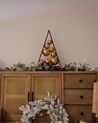 Metal Tabletop Christmas Tree Black and Gold RANUA_845766