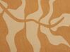 Couvre-lit beige et orange 130 x 170 cm BANGRE_834858