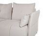 Right Hand Fabric Corner Sofa Beige TOMRA_848220