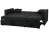 Fekete kárpitozott kanapéágy GLOMMA_718001