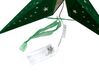 Lot de 2 étoiles décoratives LED 60 cm en papier velours vert MOTTI_835537