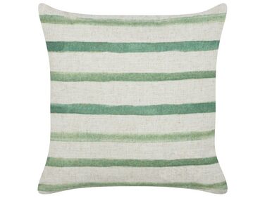 Cushion Striped Pattern 45 x 45 cm Green KAFRA