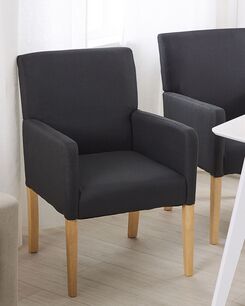 Tuoli kangas musta ROCKEFELLER