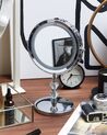 Lighted Table Mirror ø 20 cm silver LAON_810320