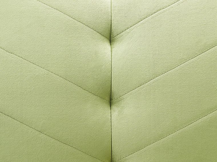 Velvet Fabric Sofa Bed Olive Green SENJA Beliani.co.uk