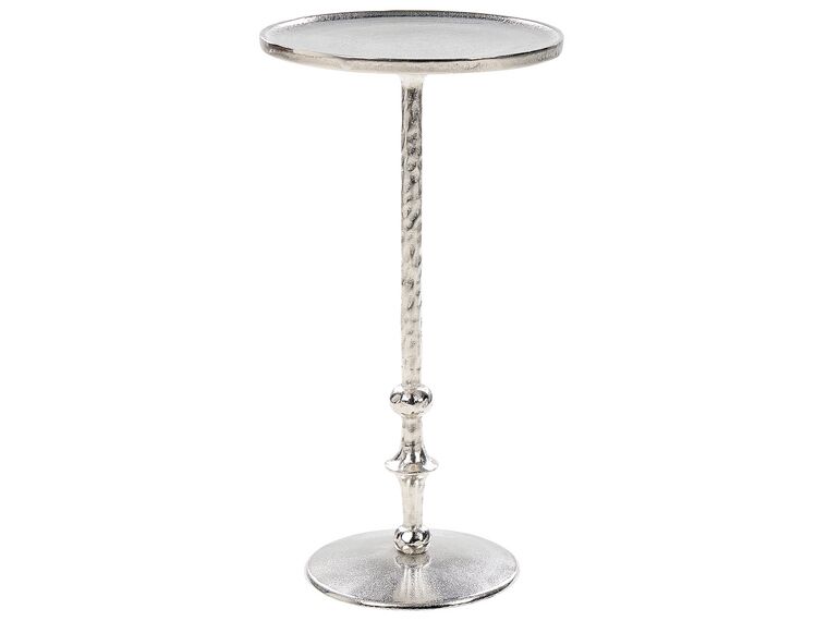 Tavolino metallo argento ⌀ 32 cm MEDA_854353