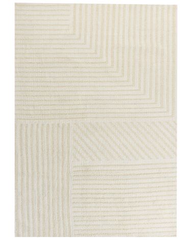 Alfombra de lana beige 160 x 230 cm ABEGUM