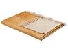 Cotton Blanket 130 x 180 cm Yellow FIROZABAD_829240