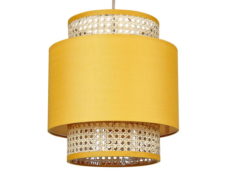 Rattan Pendant Lamp Yellow and Natural BOERI_836980