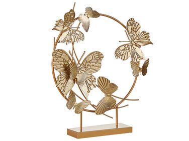 Figurine décorative de papillons, dorée BERYLLIUM
