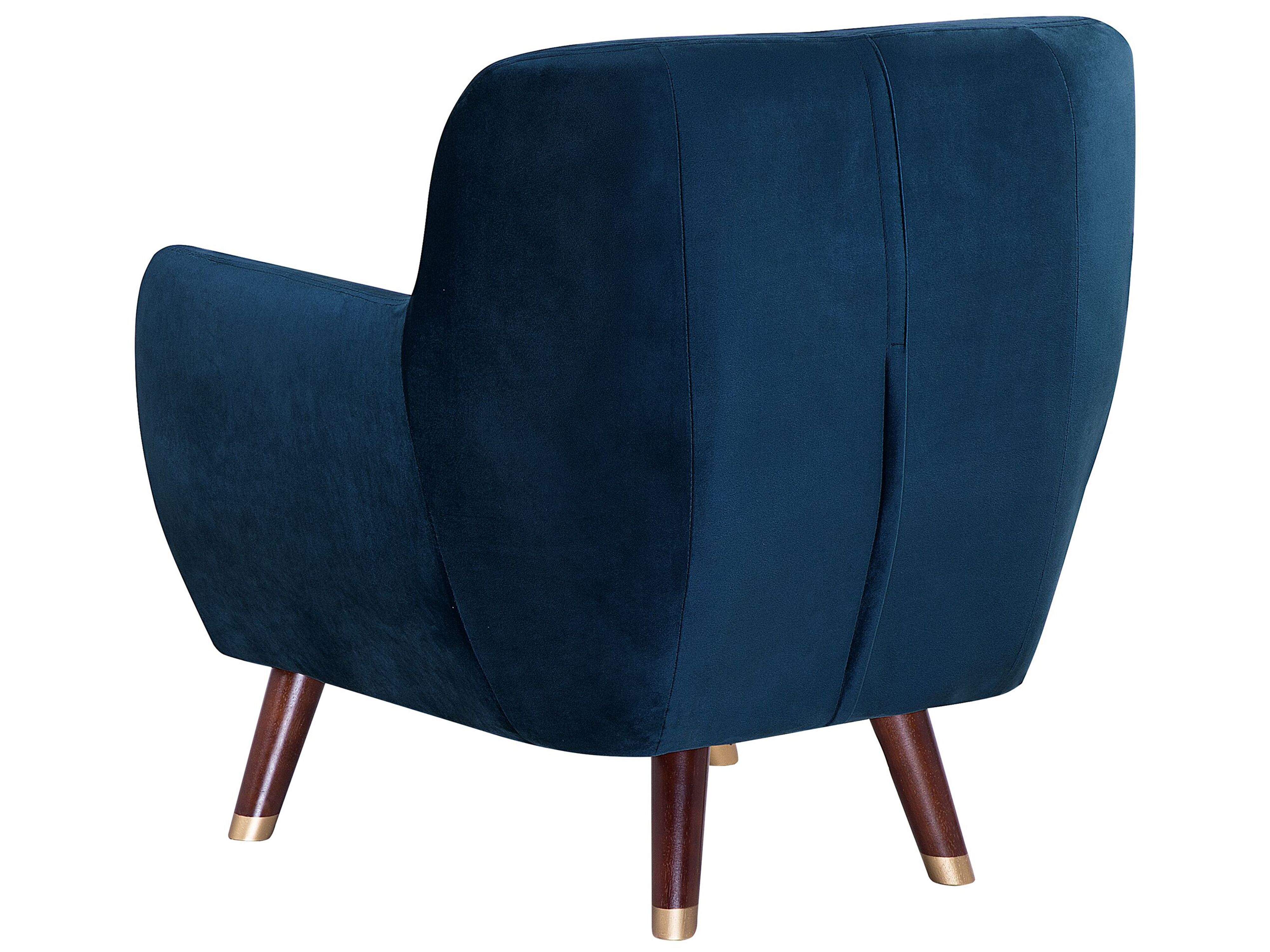 navy blue armchair