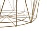 Mesa auxiliar dorado/madera clara ⌀ 40 cm LANARK_721376