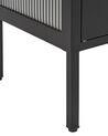 Steel Display Cabinet Black SARRE_827743