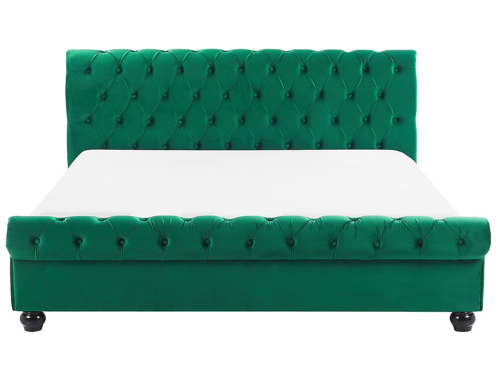 Velvet Bed Emerald Green AVALLON Various Sizes Beliani.co.uk