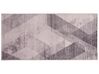Teppich rosa 80 x 150 cm geometrisches Muster Kurzflor KALE_757715