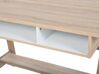 Bureau en bois clair/Blanc 110 x 60 cm JACKSON_735637