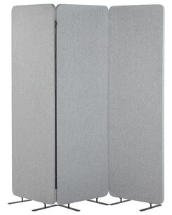 Tilanjakaja 3 osaa vaaleanharmaa 184 x 184 cm STANDI