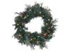 Pre-Lit Christmas Wreath ⌀ 60 cm Green ELBRUS_881158