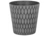 Conjunto de 2 vasos para plantas em fibra de argila cinzenta escura 36 x 36 x 36 cm LAVRIO_844456