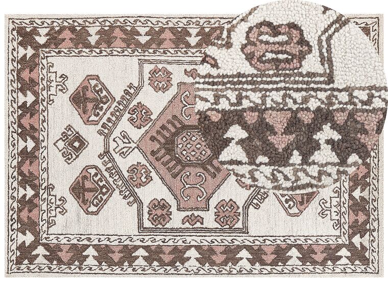 Teppich Wolle mehrfarbig 160 x 230 cm TOMARZA_836883