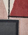 Teppich Baumwolle 160 x 230 cm mehrfarbig geometrisches Muster Kurzflor PURNIA_817003