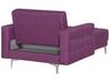 Fabric Chaise Lounge Purple ABERDEEN_737589