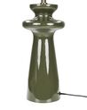 Faux Suede Table Lamp Green OTEROS_906283