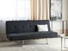 Tapicerowana sofa rozkładana czarna BRISTOL_905018