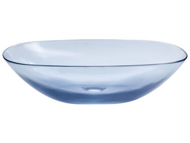 Aufsatzwaschbecken blau oval 54 x 36 cm MOENGO