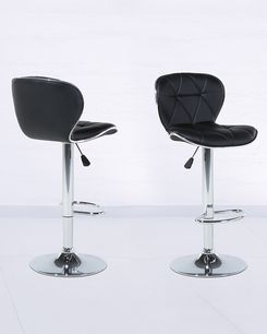 Baarijakkara keinonahka musta 2 kpl VALETTA