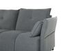 Canapé angle côté droit 4 places en tissu gris foncé TOMRA_848204