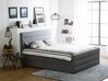 Fabric EU King Size Bed Light Grey VALBONNE_683925