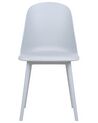 Set of 2 Dining Chairs Light Blue FOMBY_904196