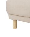 Lænestol med armlæn beige fløjl TUVE_912125