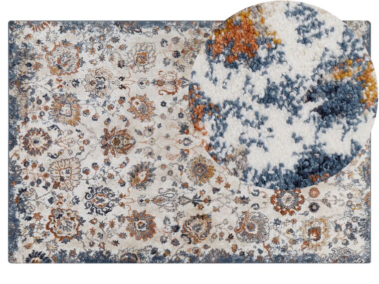 Teppich mehrfarbig 200 x 300 cm abstraktes Muster AKORI_853664