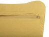 Set of 2 Cotton Macramé Cushions 30 x 50 cm Yellow KIRIS_768966