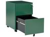 Kovová úložná skříňka se 3 zásuvkami zelená CAMI_843923